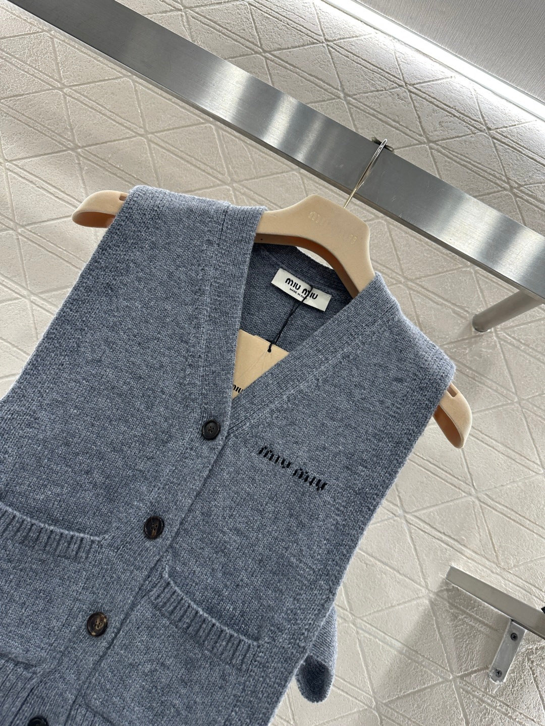 Logo Knit Cardigan/Vest