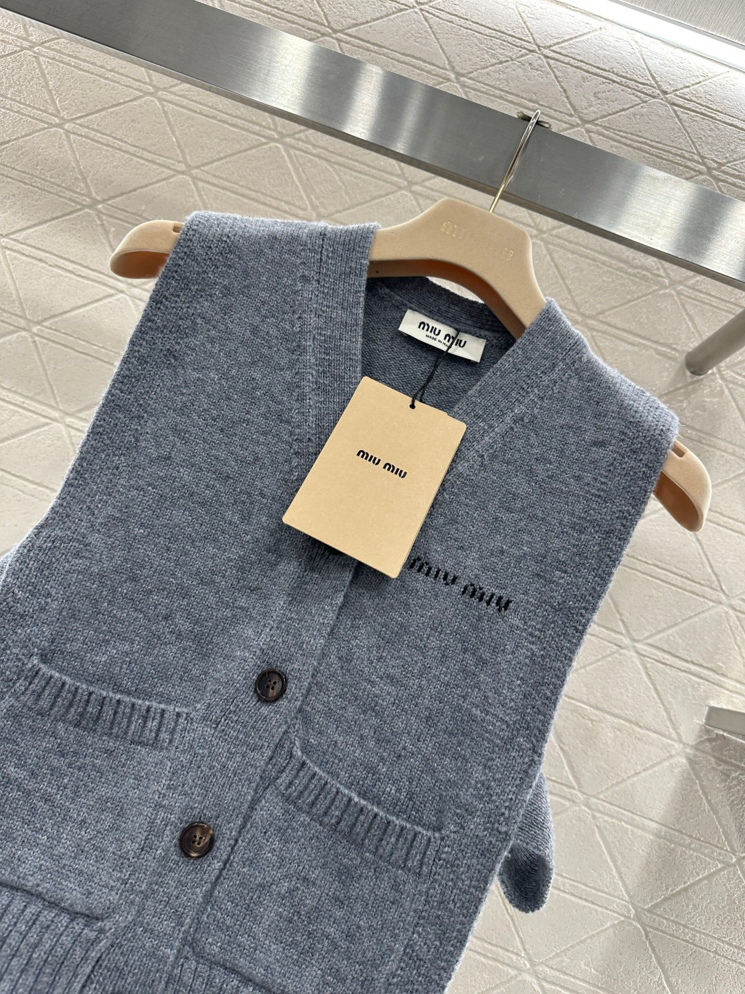 Logo Knit Cardigan/Vest