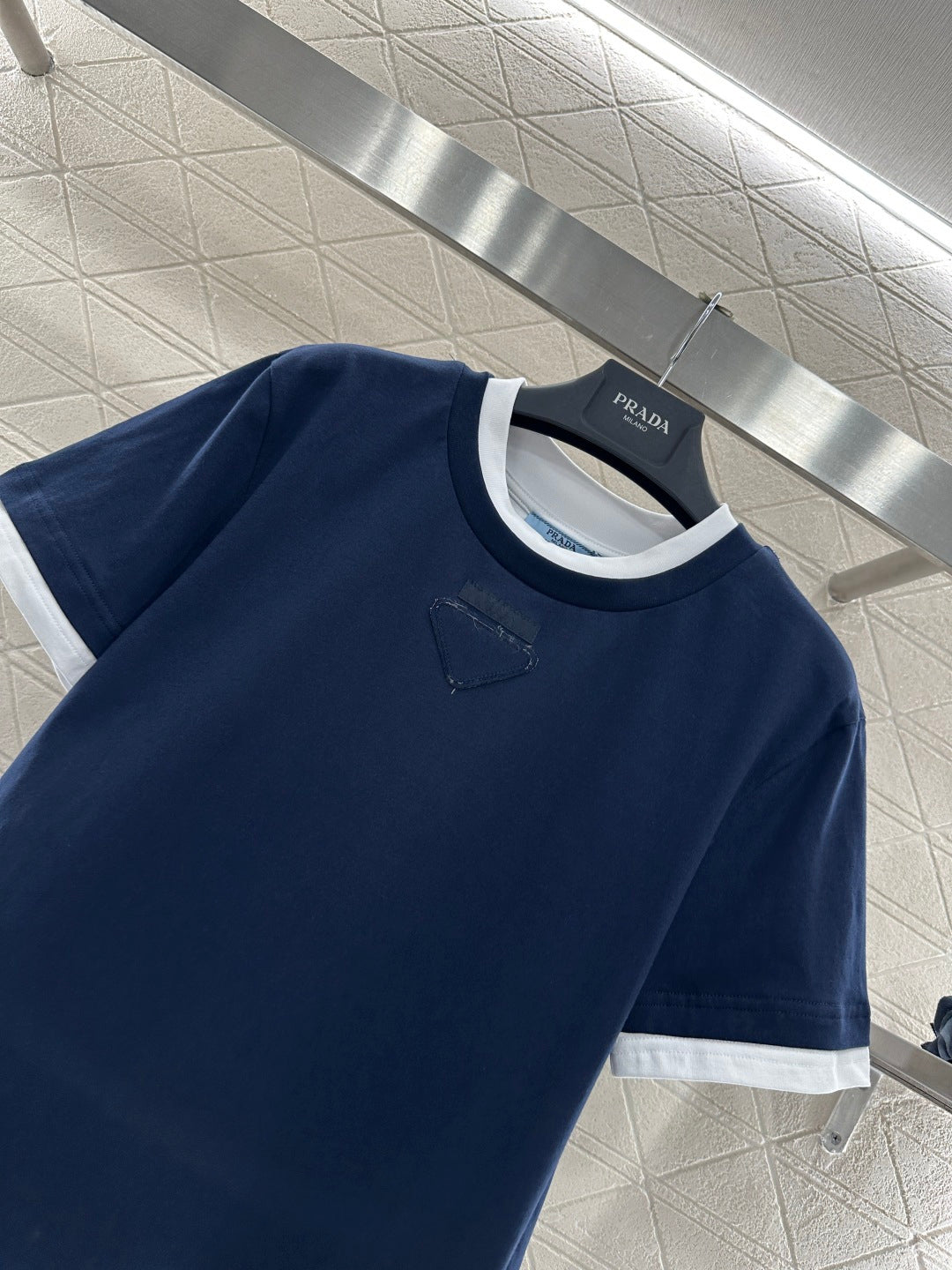 Color-Blocked Faux Two-Piece T-Shirt