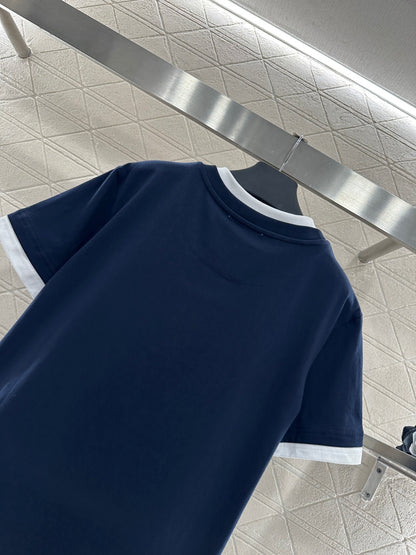 Color-Blocked Faux Two-Piece T-Shirt