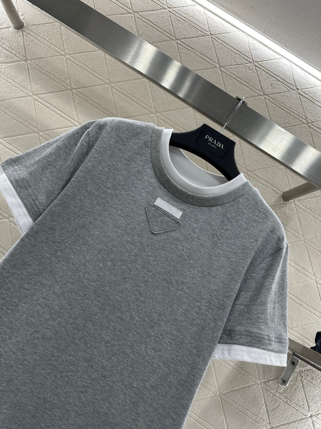Color-Blocked Faux Two-Piece T-Shirt