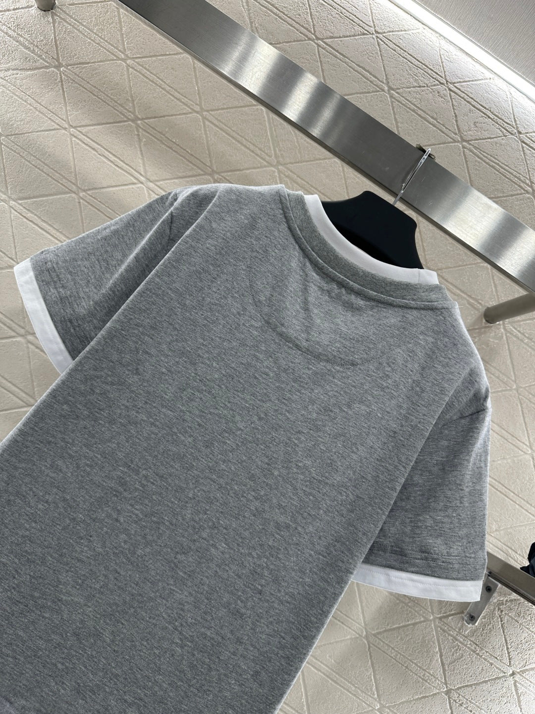 Color-Blocked Faux Two-Piece T-Shirt
