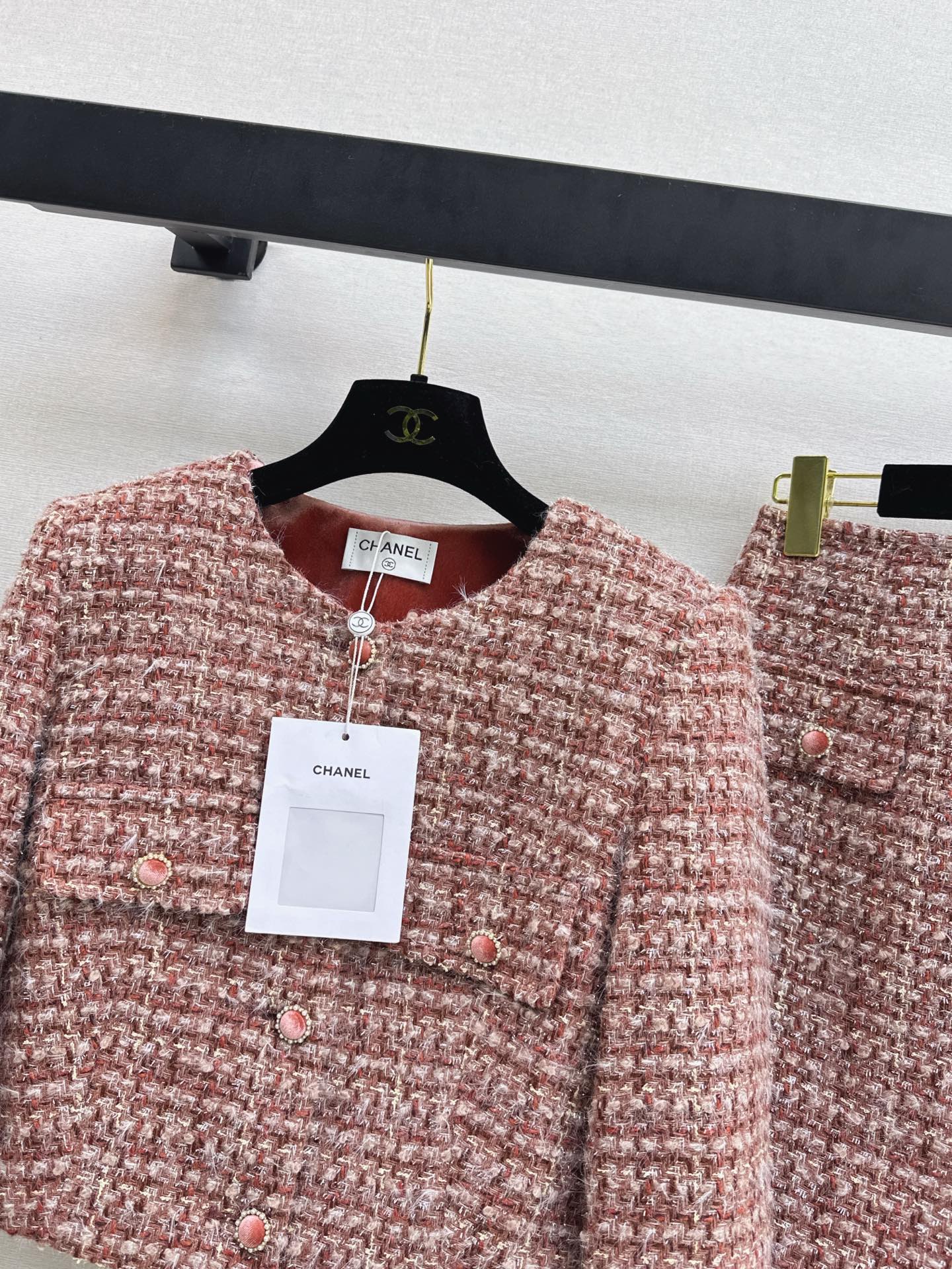 Stand-up collar knitted set