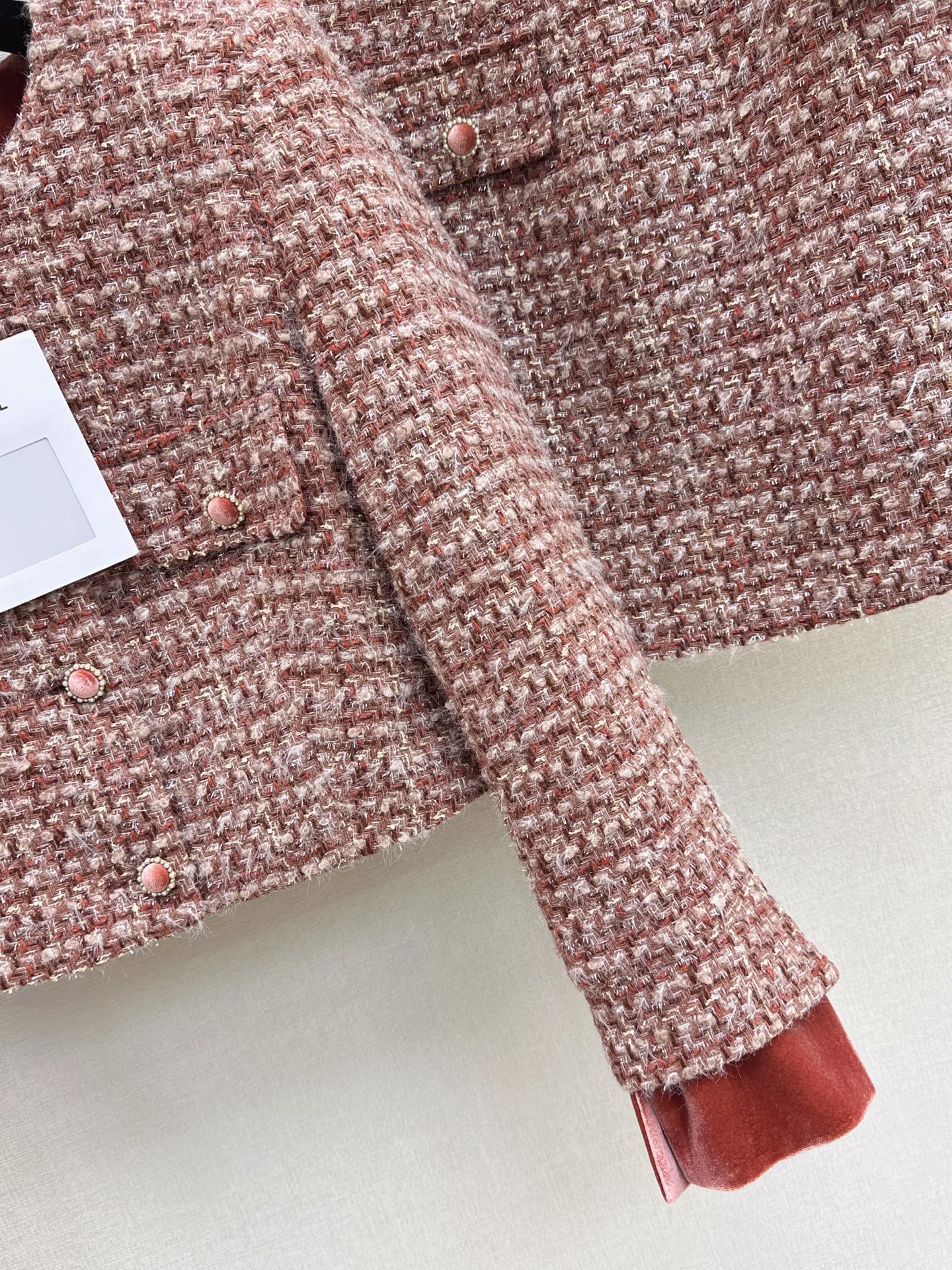 Stand-up collar knitted set