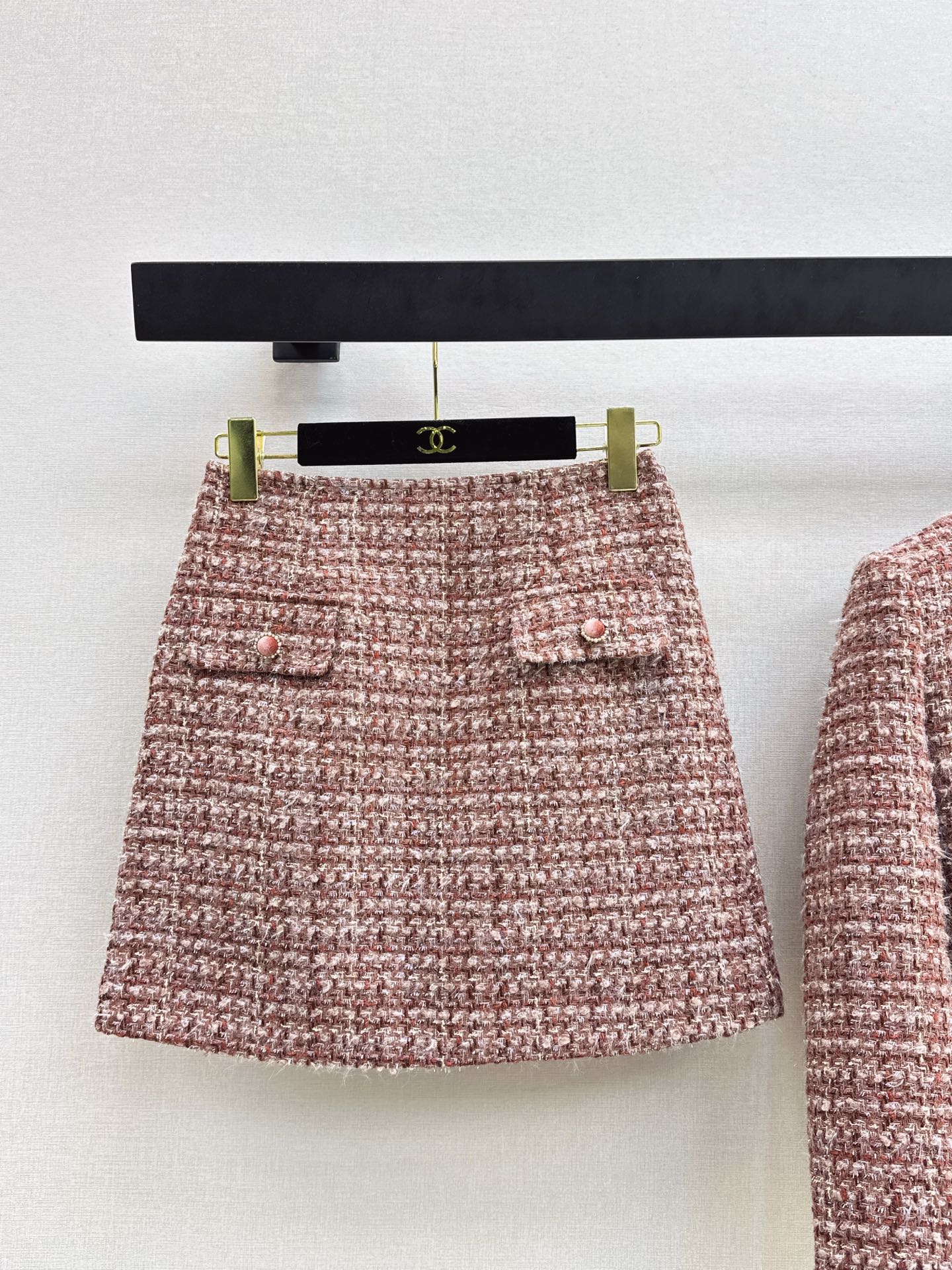 Stand-up collar knitted set