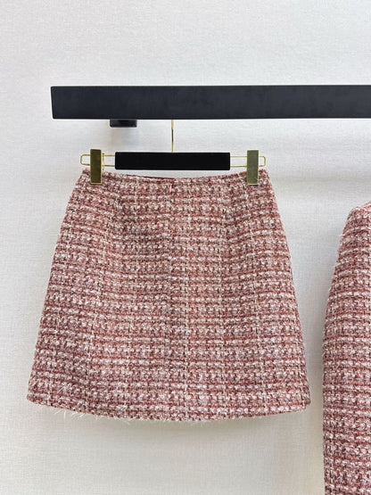 Stand-up collar knitted set
