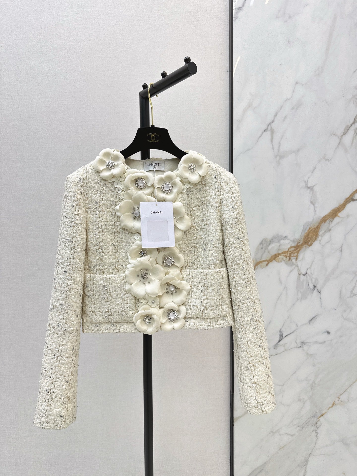 Floral-Embellished Jacket