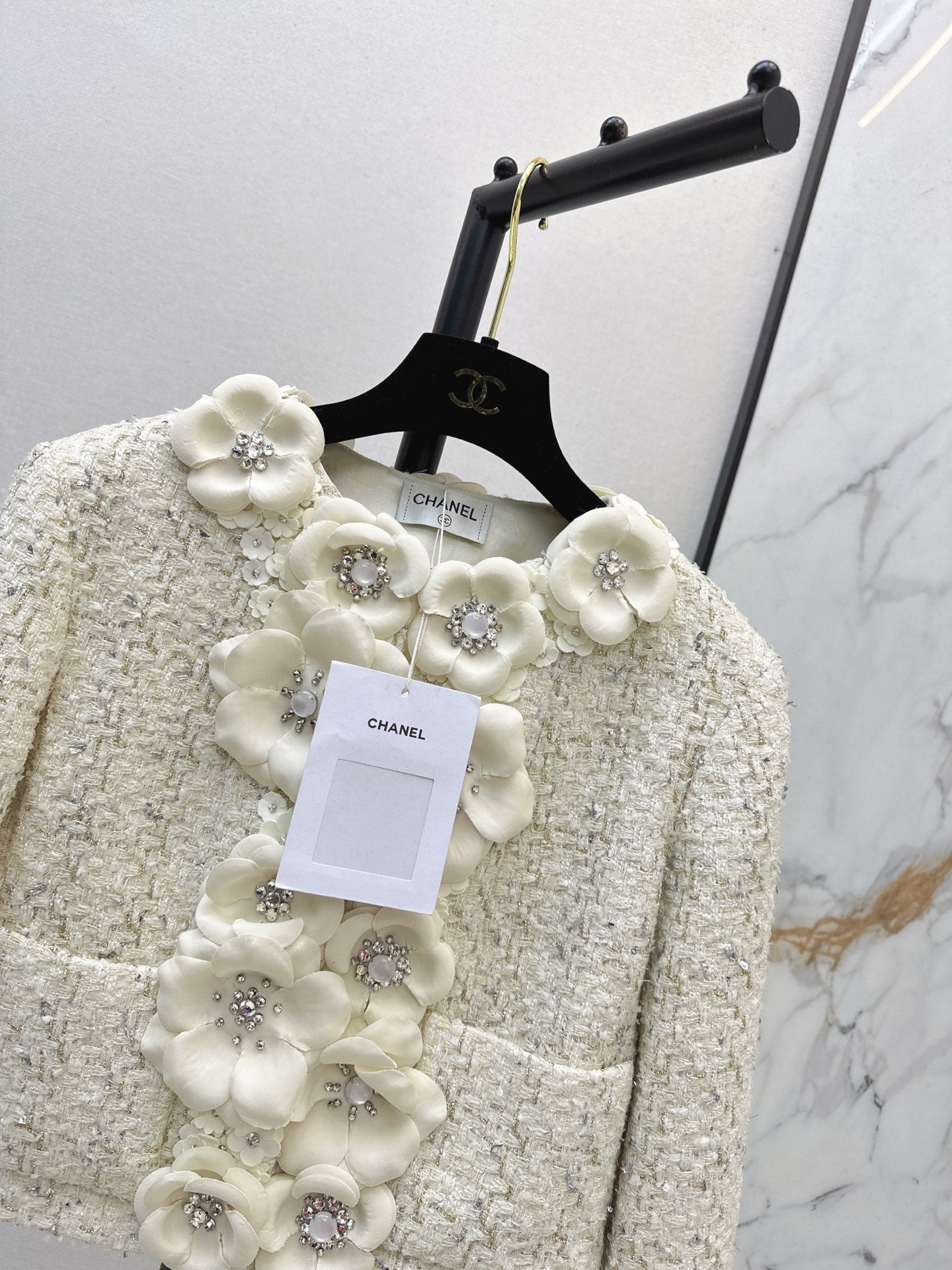 Floral-Embellished Jacket