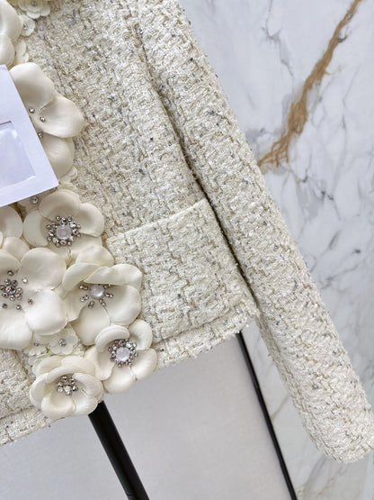 Floral-Embellished Jacket