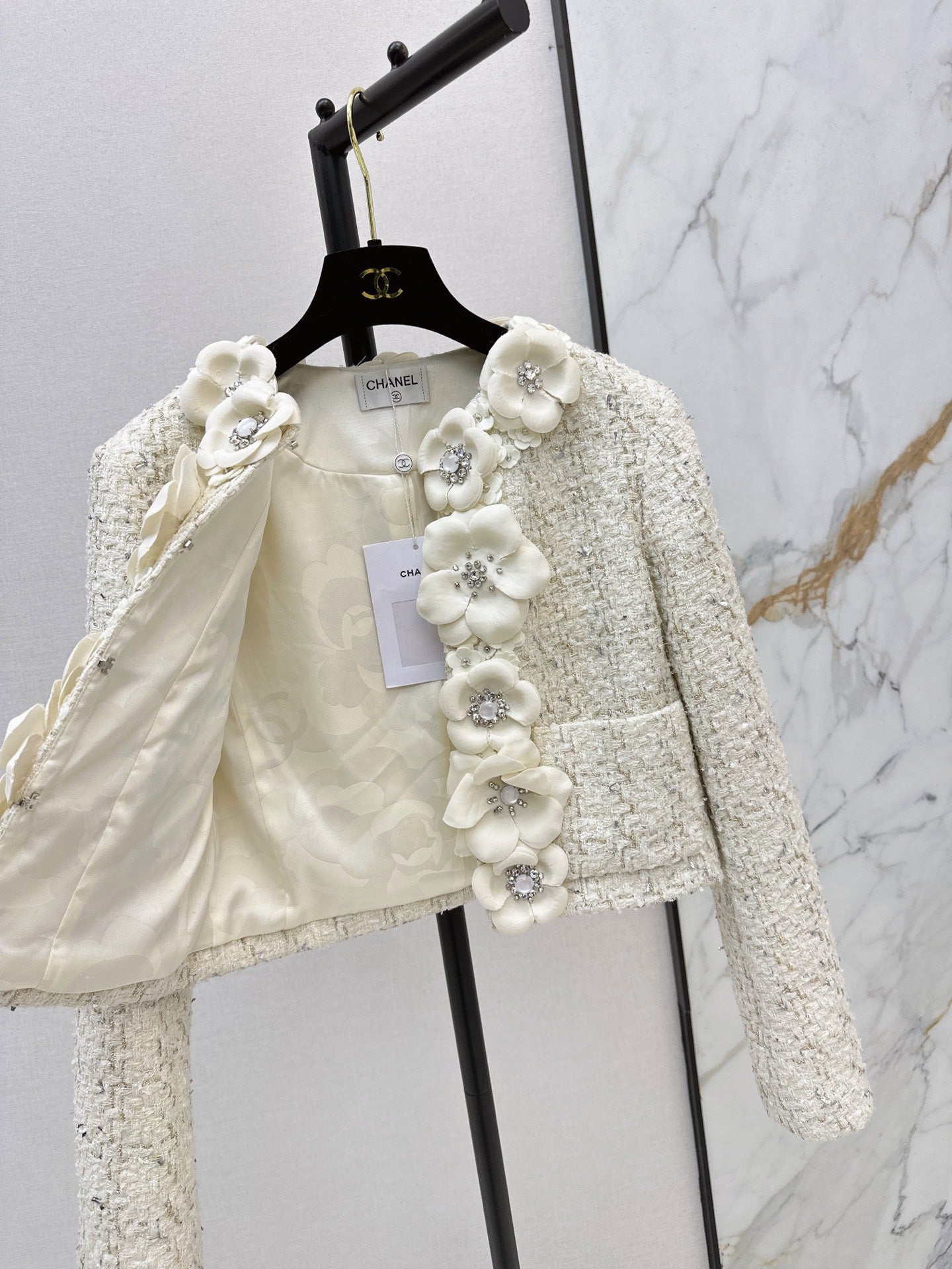 Floral-Embellished Jacket
