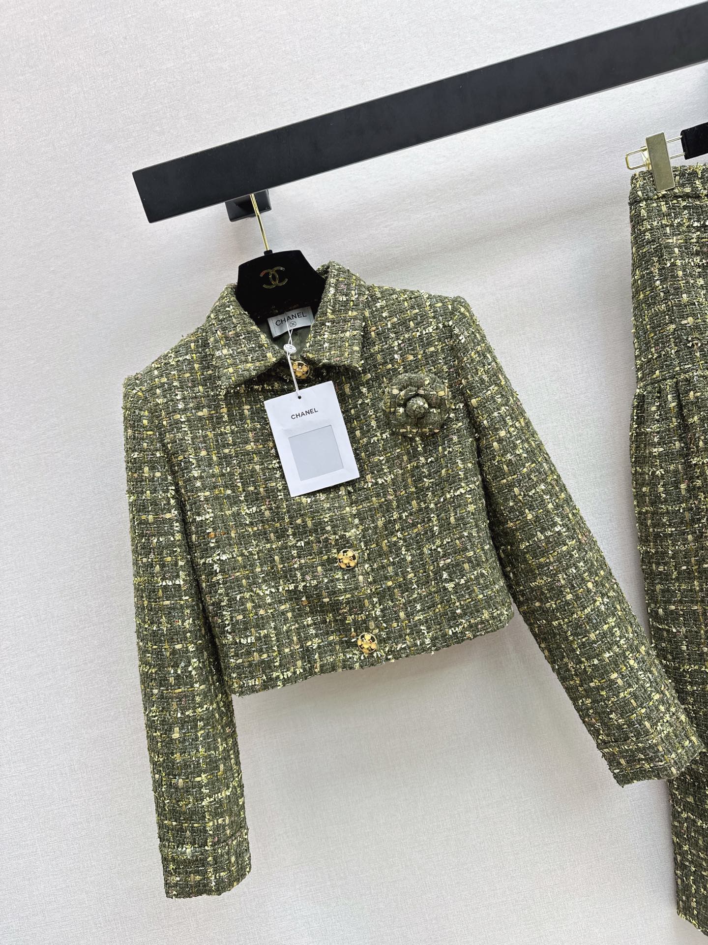 Collared woven coat