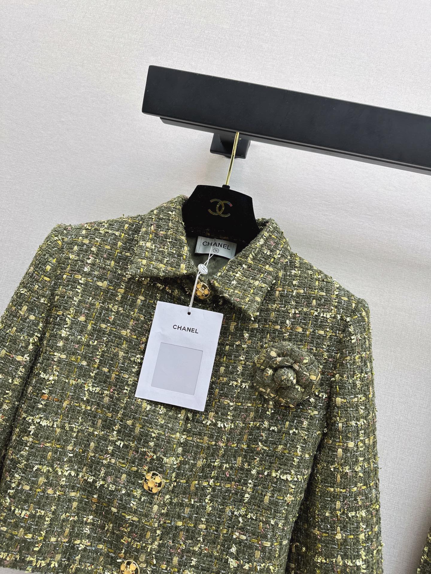 Collared woven coat