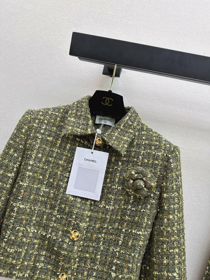Collared woven coat