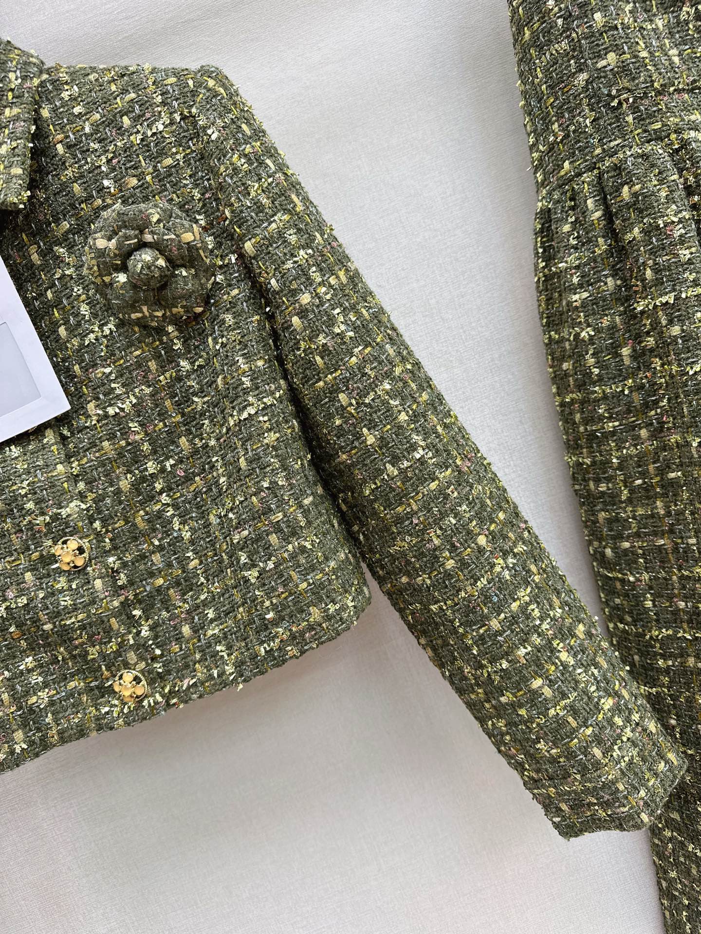 Collared woven coat