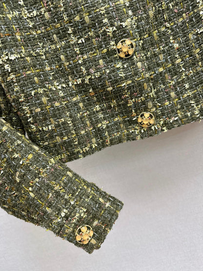 Collared woven coat