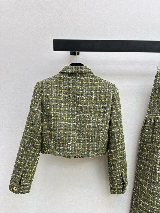 Collared woven coat
