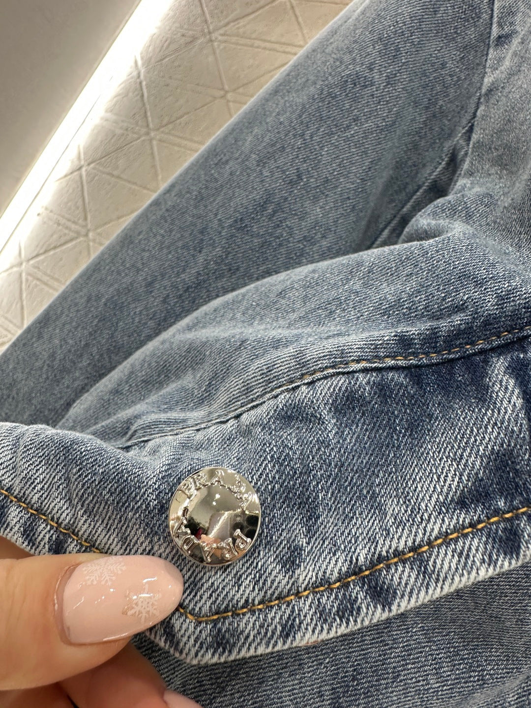 Denim Patchwork Baseball Jacket