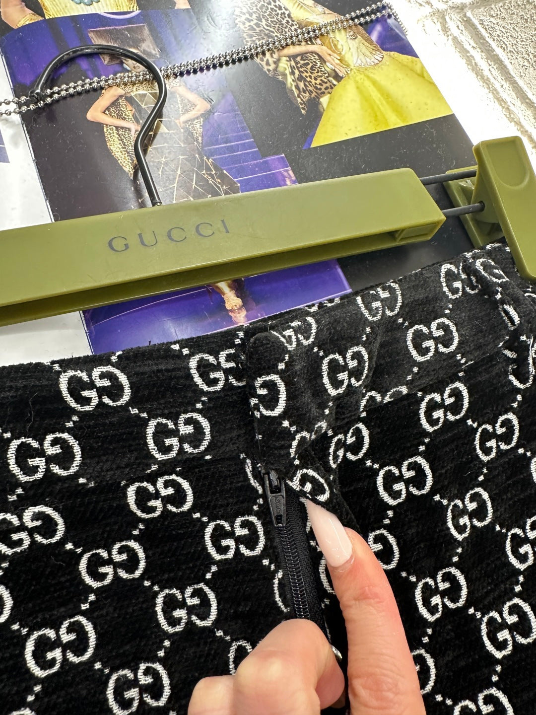 Jacquard Pants with Lapel Collar