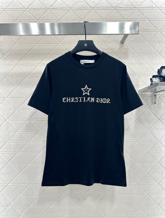 Embroidered Sequin Logo T-shirt