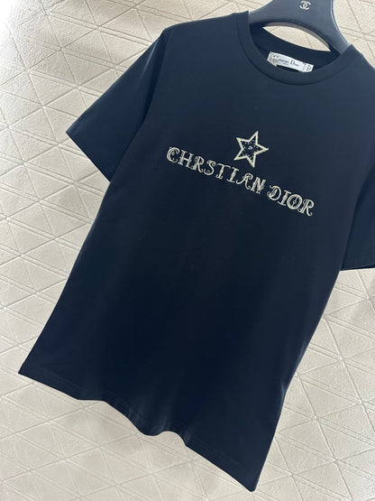 Embroidered Sequin Logo T-shirt