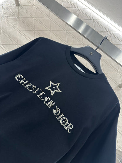 Embroidered Sequin Logo T-shirt