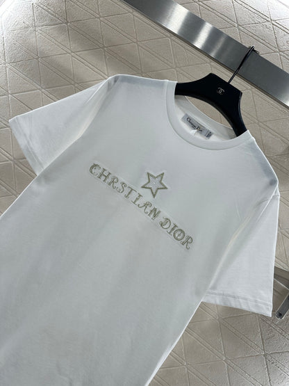Embroidered Sequin Logo T-shirt