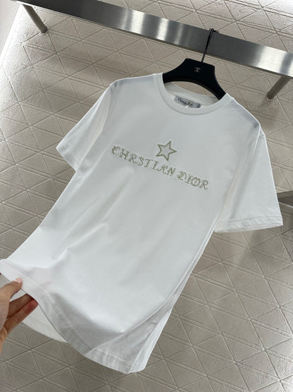 Embroidered Sequin Logo T-shirt