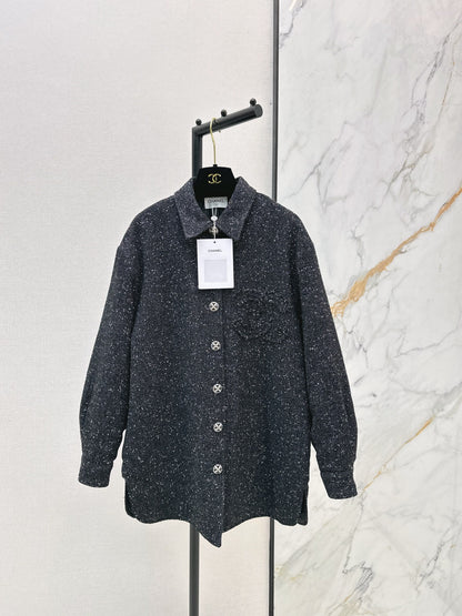 Black tweed coat