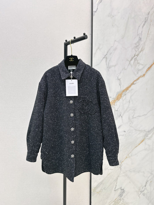 Black tweed coat