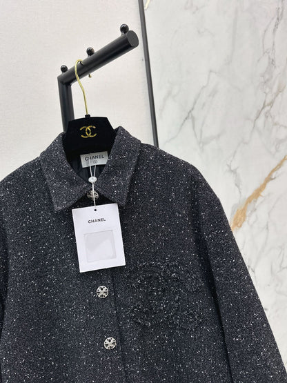 Black tweed coat