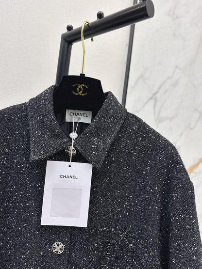Black tweed coat
