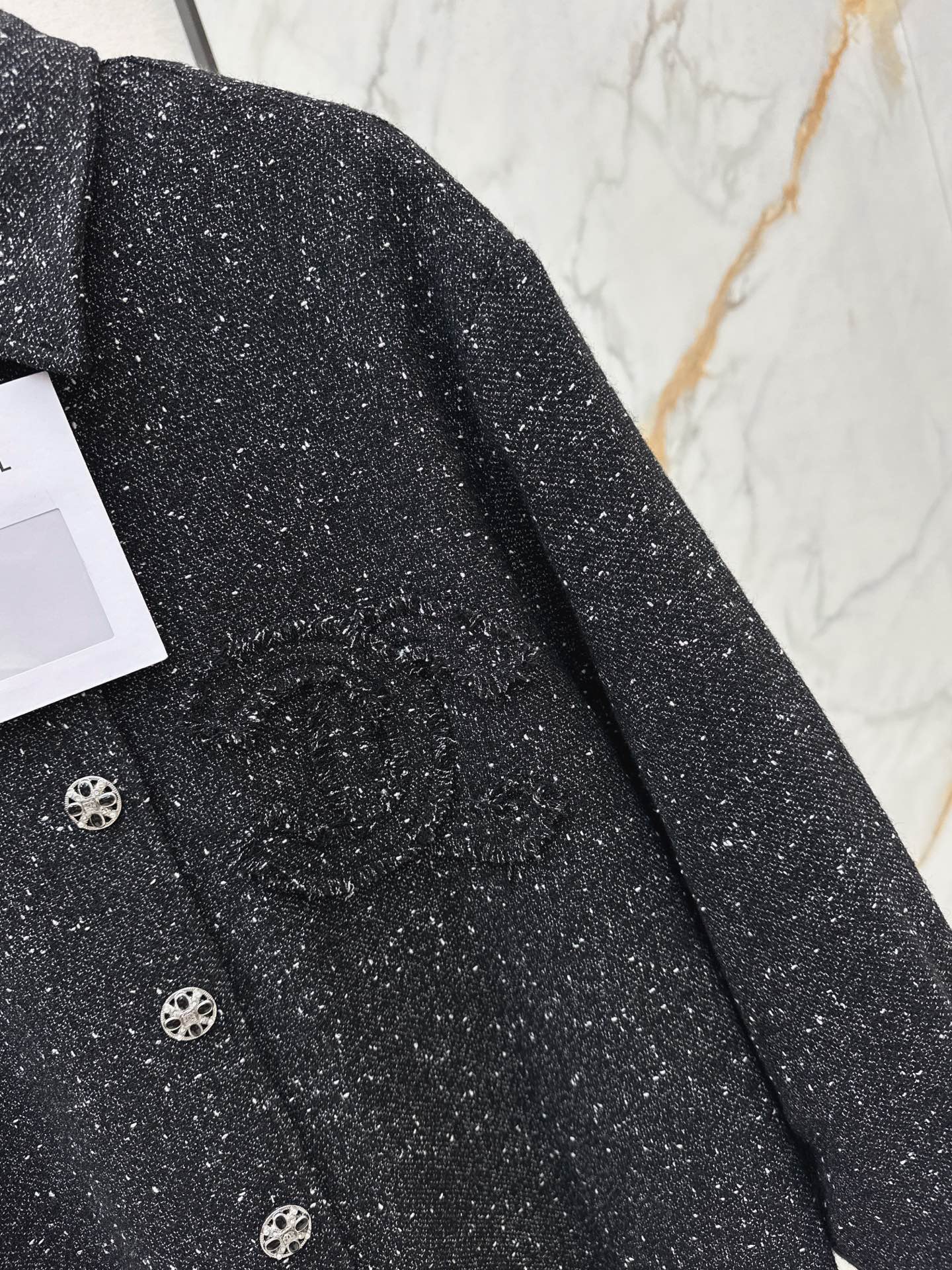 Black tweed coat
