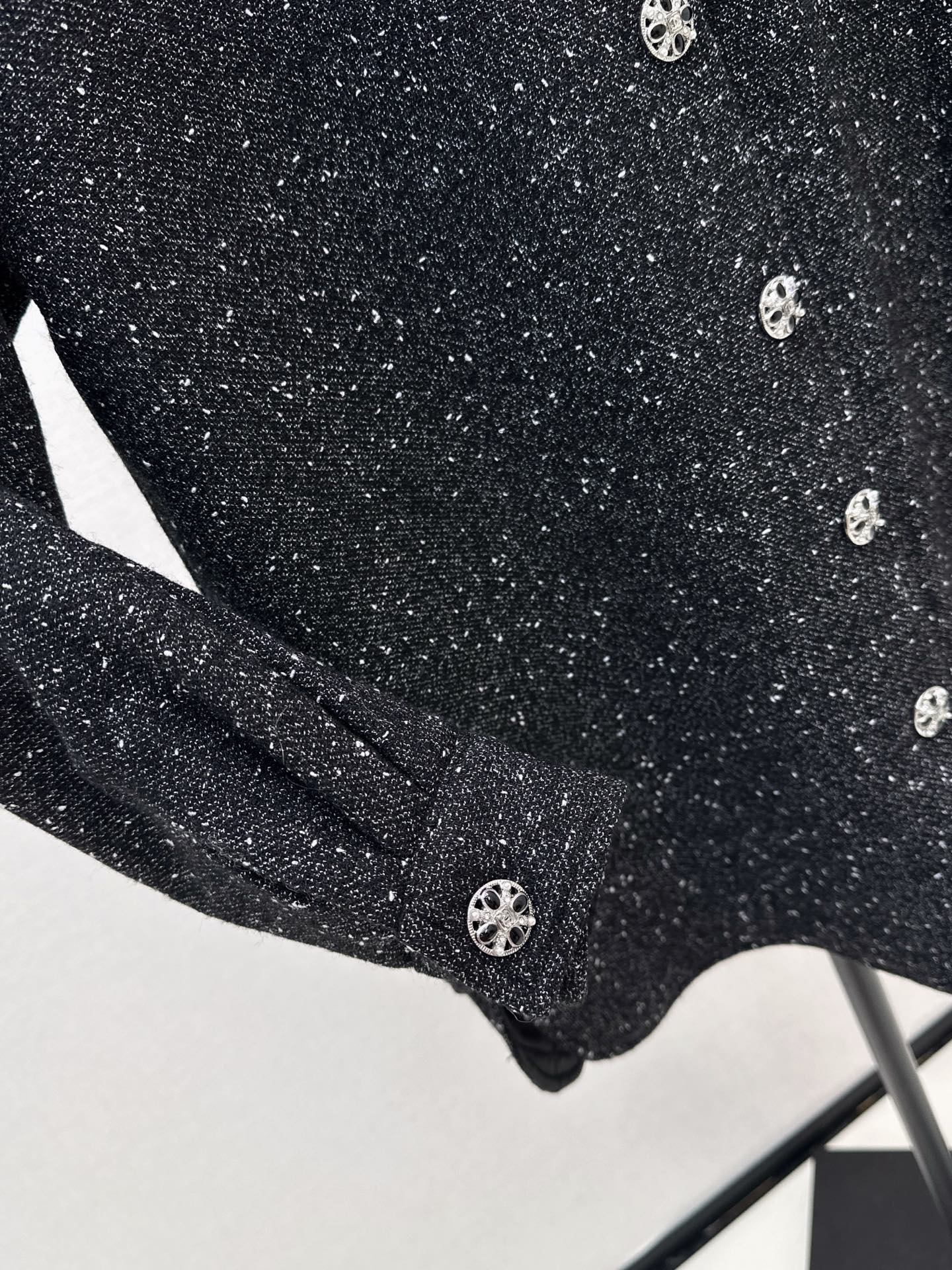Black tweed coat