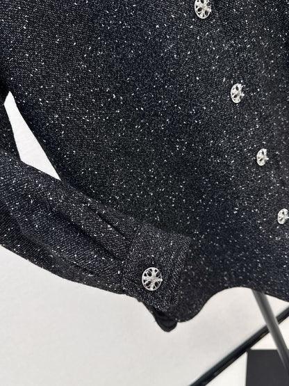 Black tweed coat