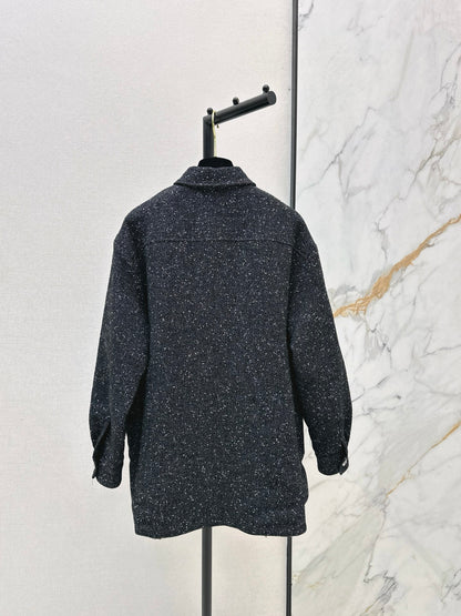 Black tweed coat