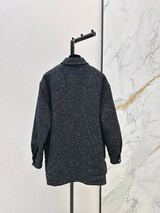 Black tweed coat