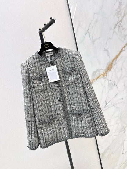 Woven Tweed Coat