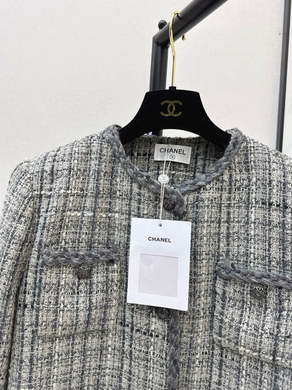 Woven Tweed Coat