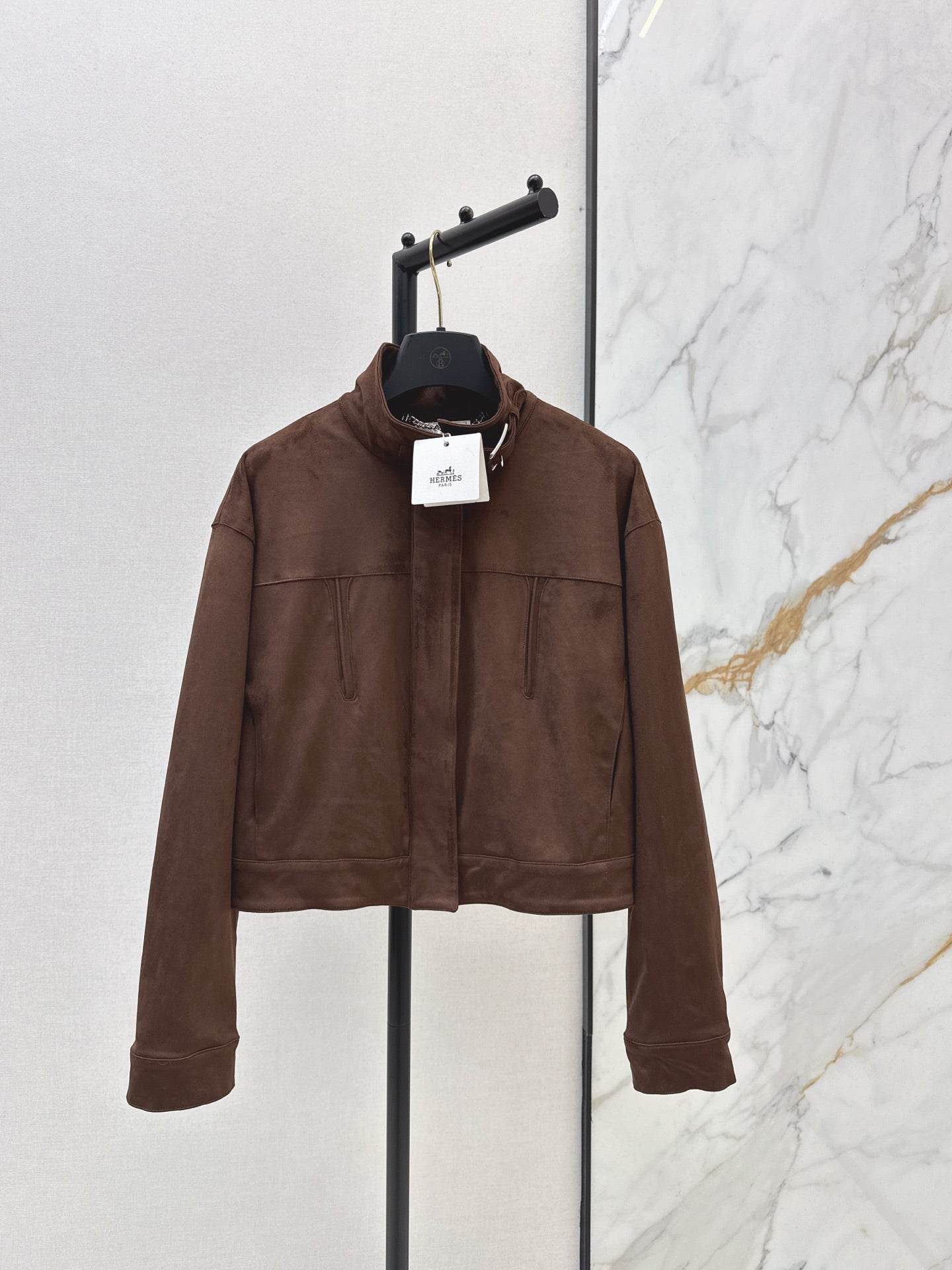 Eco-friendly suede jacket