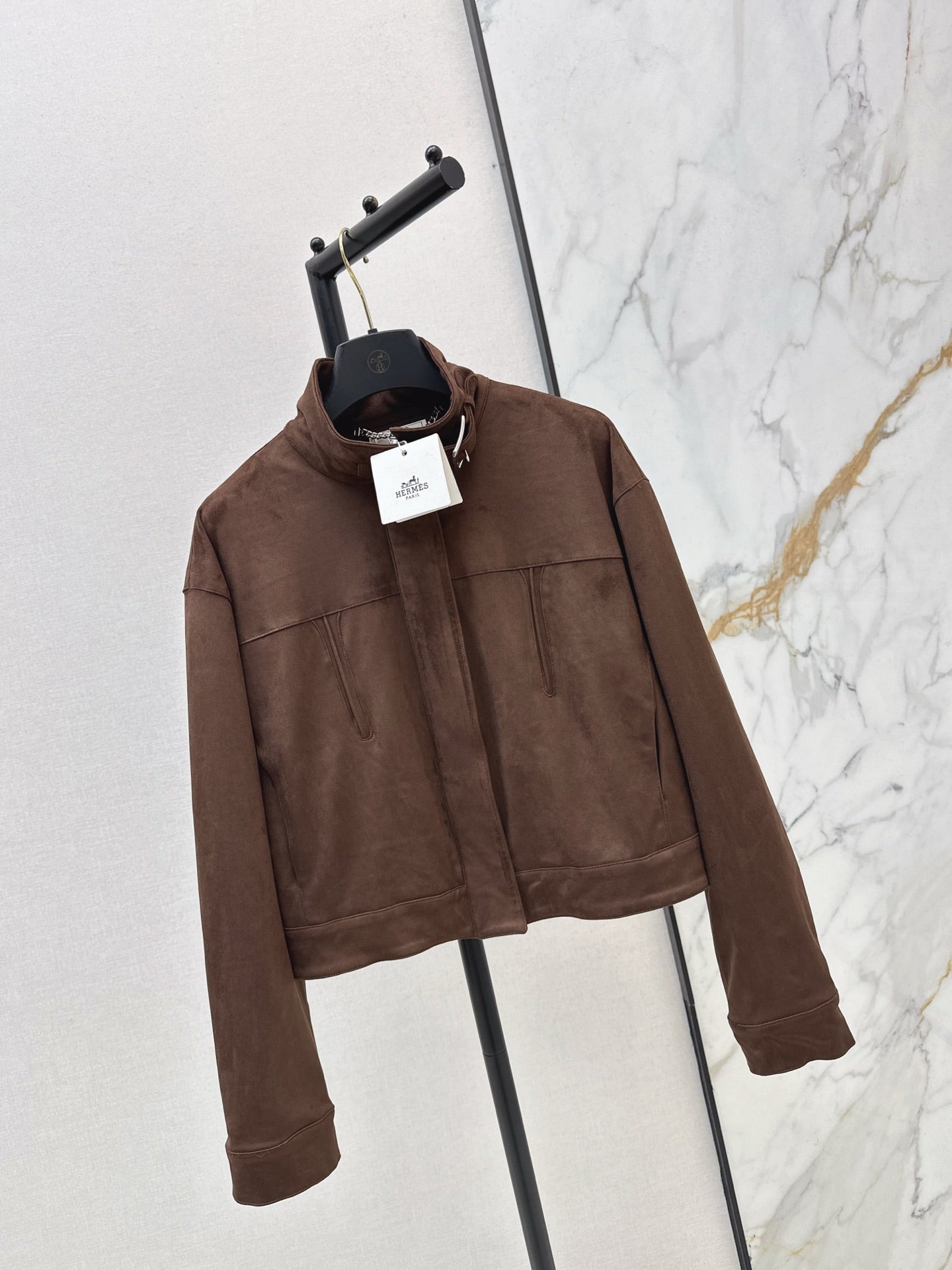 Eco-friendly suede jacket