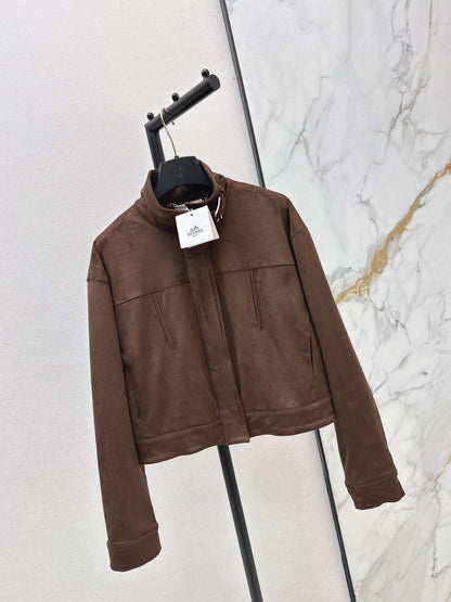 Eco-friendly suede jacket