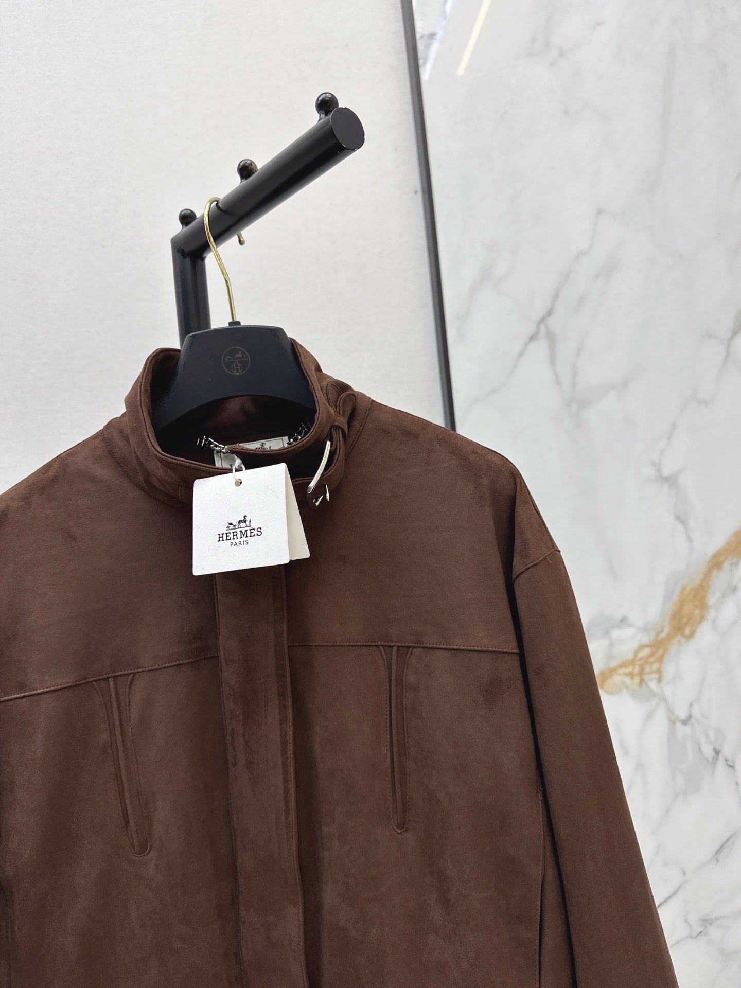 Eco-friendly suede jacket