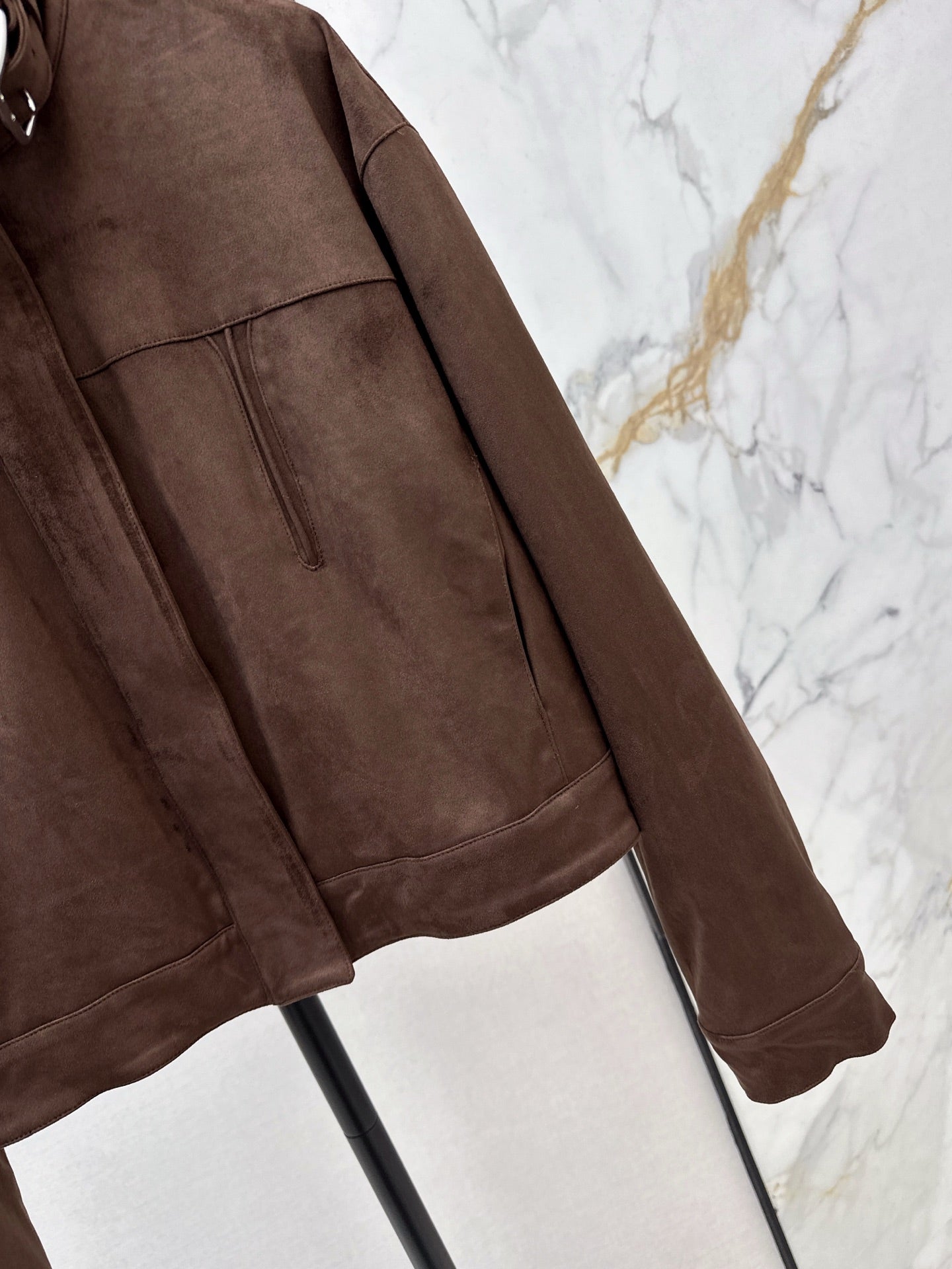 Eco-friendly suede jacket