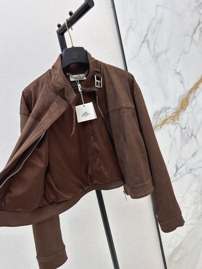 Eco-friendly suede jacket