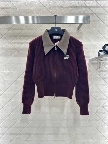 Patchwork Knit Cardigan