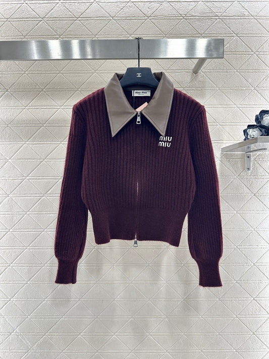 Patchwork Knit Cardigan