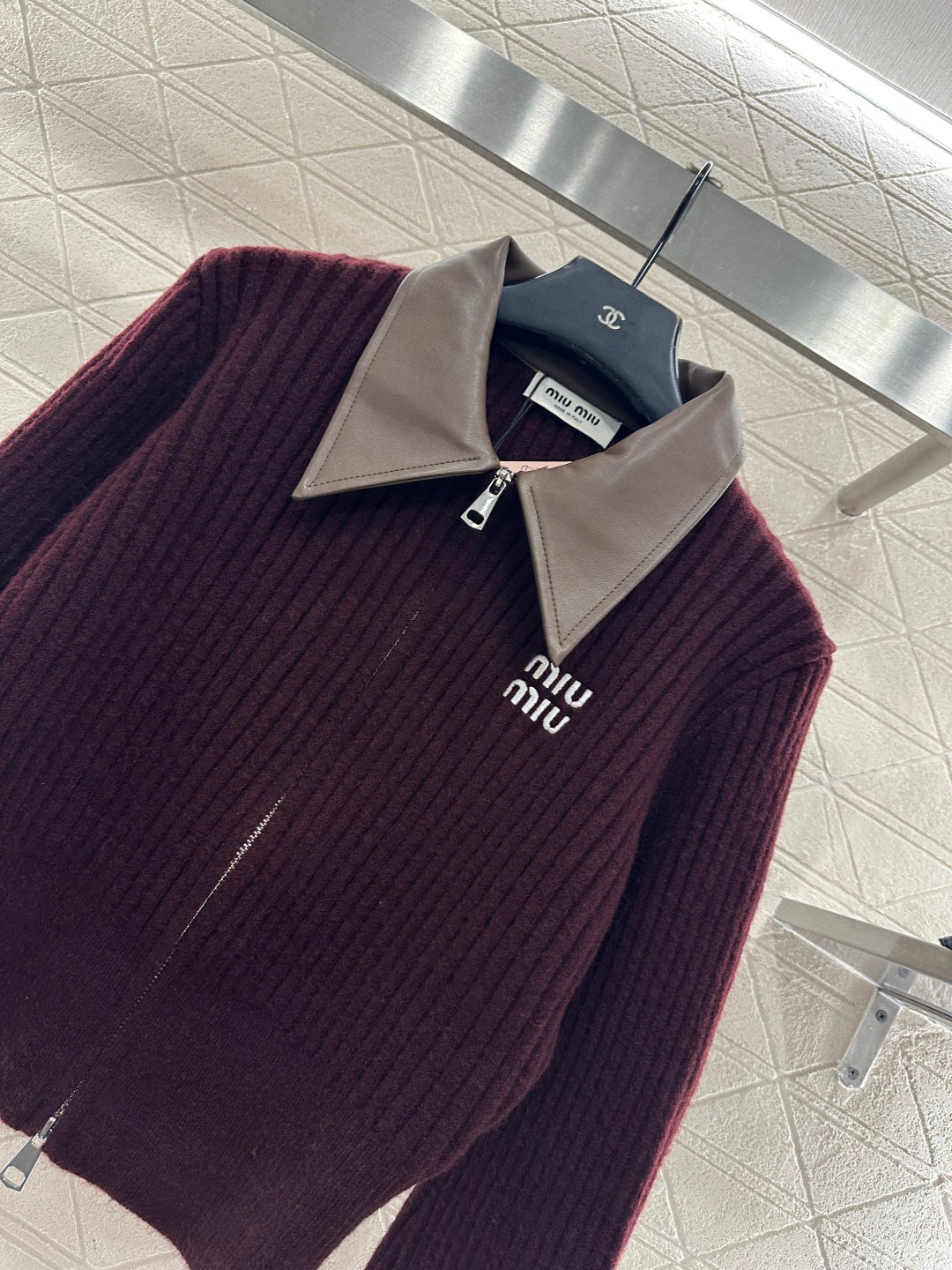Patchwork Knit Cardigan