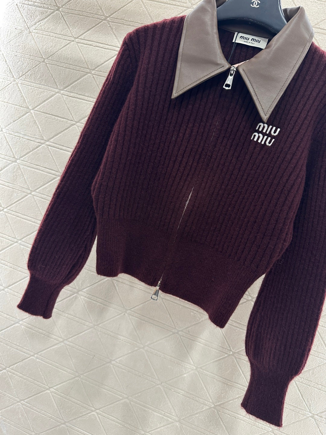 Patchwork Knit Cardigan