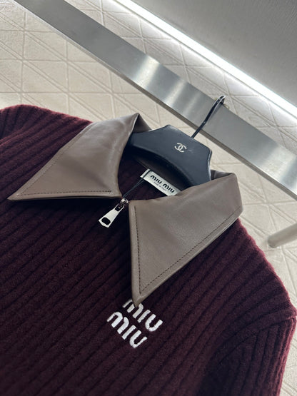 Patchwork Knit Cardigan