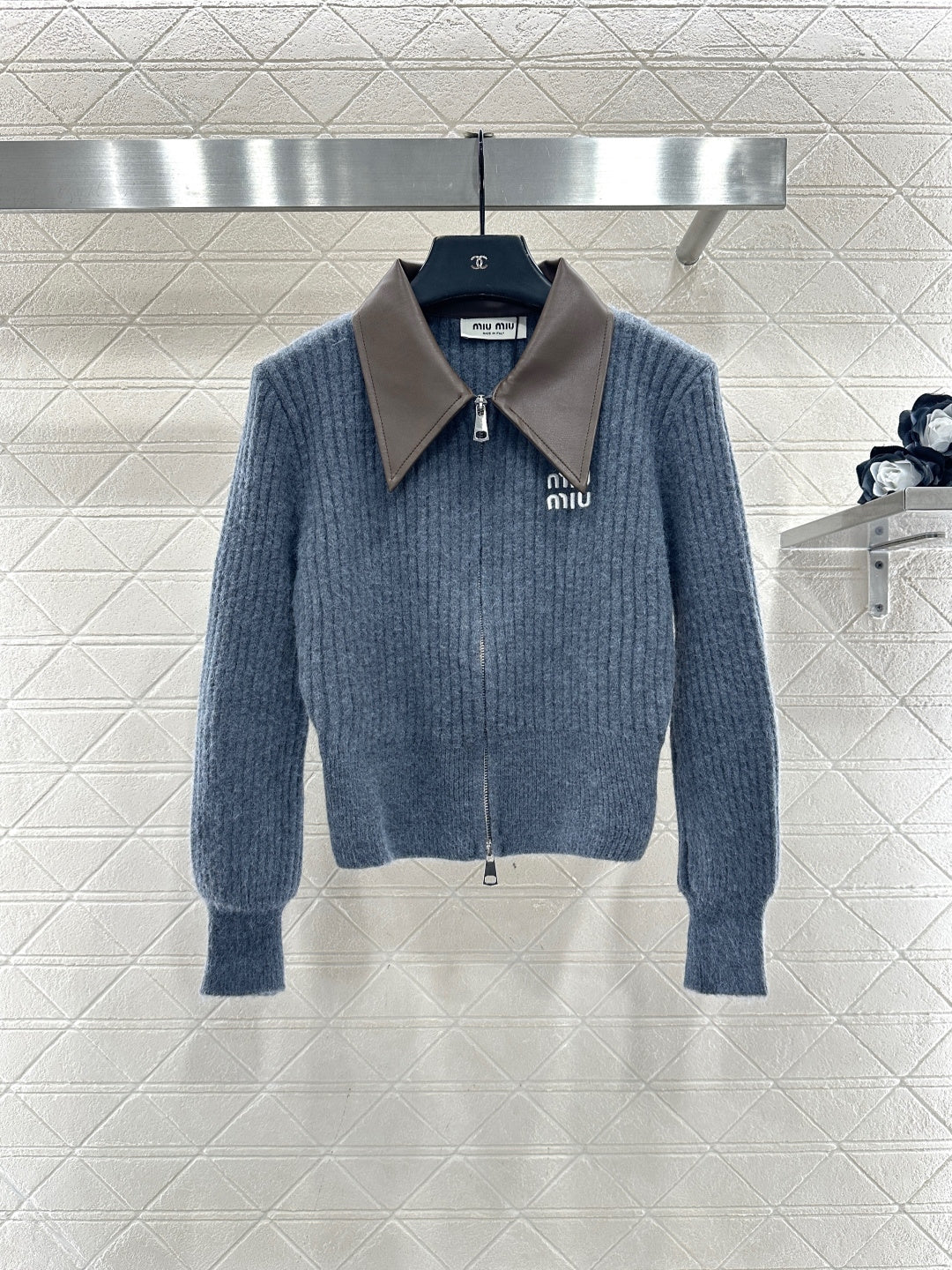 Patchwork Knit Cardigan